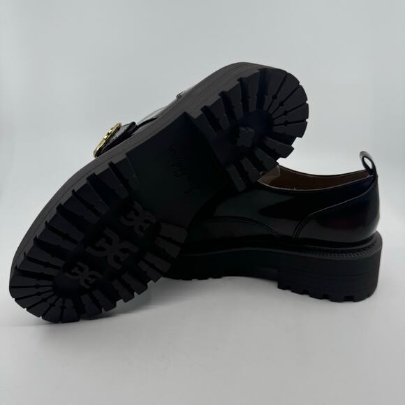 Sam Edelman Lora Flat Slip On Platform Loafers Lug Heel Espresso Womens Size US6 - Picture 8 of 11